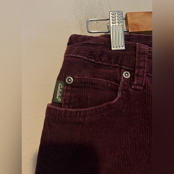 Cabelas Casuals Burgundy Corduroy Pants Straight Leg Casual Retro Size 6 - Picture 6 of 10